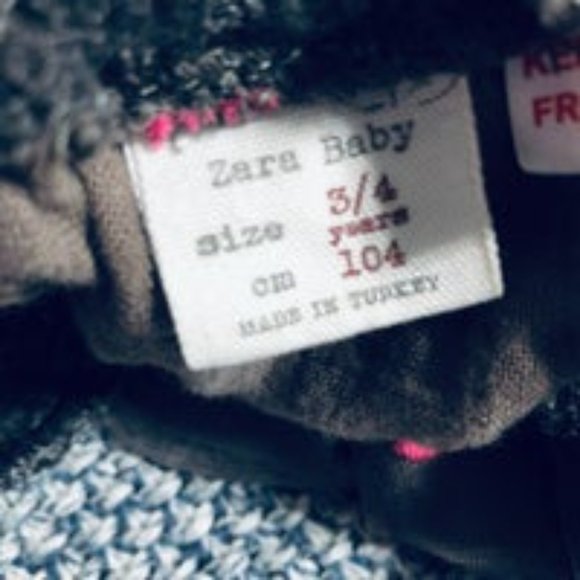 Zara Girl's Polka Dot Tulle Suspeders Dress 3/4 - Picture 3 of 3